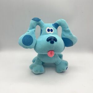 Blues Clues Plush Dog BLUE Viacom Eden 8" inches tall Toy Doggie Puppy Lovie